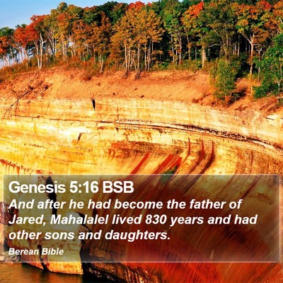 Genesis 5:16 BSB Bible Verse Image