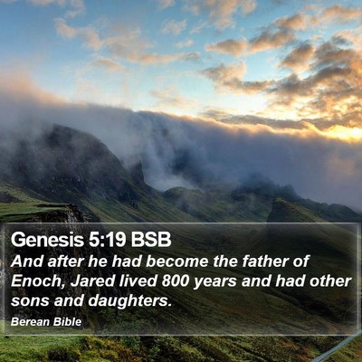 Genesis 5:19 BSB Bible Verse Image