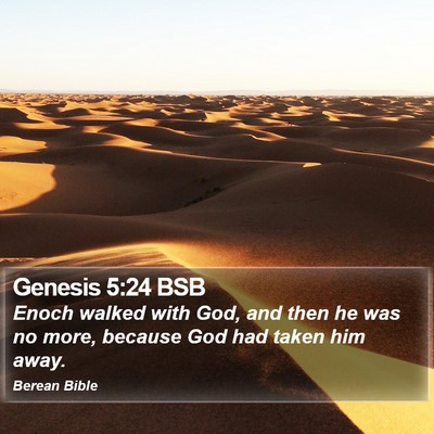 Genesis 5:24 BSB Bible Verse Image