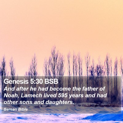 Genesis 5:30 BSB Bible Verse Image