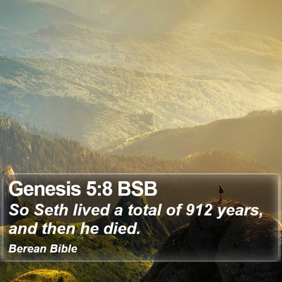 Genesis 5:8 BSB Bible Verse Image
