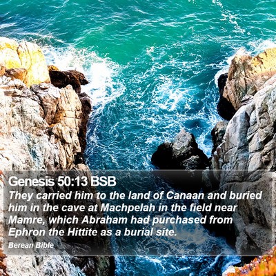 Genesis 50:13 BSB Bible Verse Image