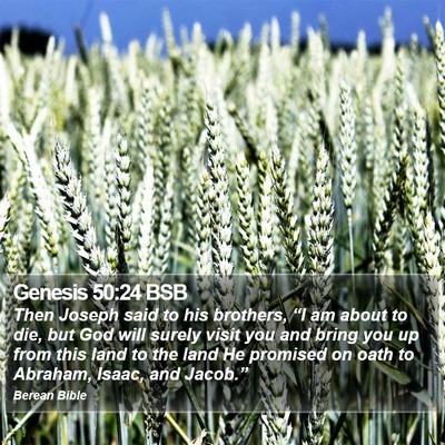 Genesis 50:24 BSB Bible Verse Image