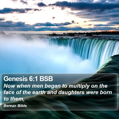 Genesis 6:1 BSB Bible Verse Image