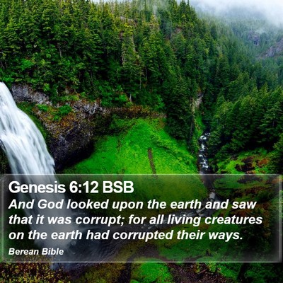 Genesis 6:12 BSB Bible Verse Image