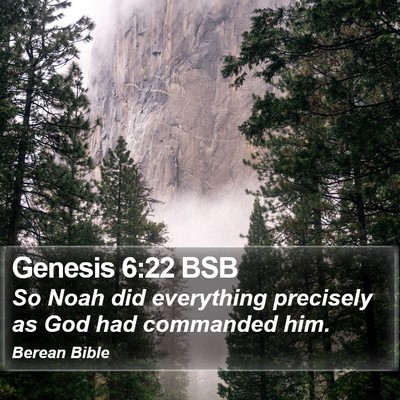 Genesis 6:22 BSB Bible Verse Image