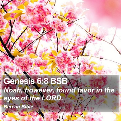 Genesis 6:8 BSB Bible Verse Image