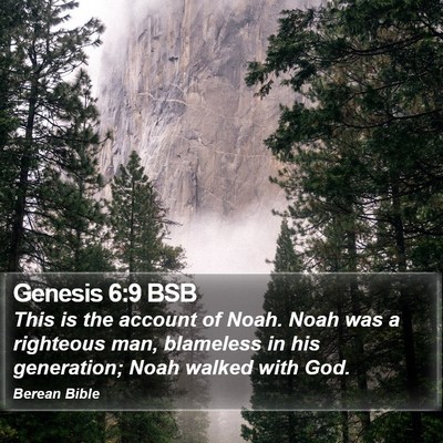 Genesis 6:9 BSB Bible Verse Image