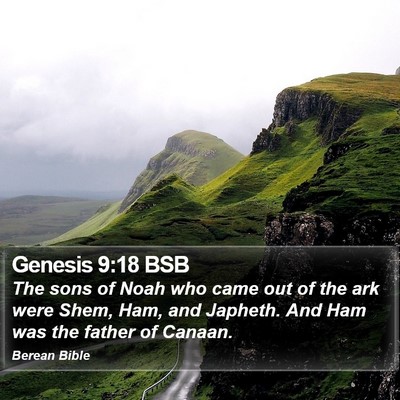 Genesis 9:18 BSB Bible Verse Image