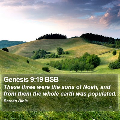 Genesis 9:19 BSB Bible Verse Image