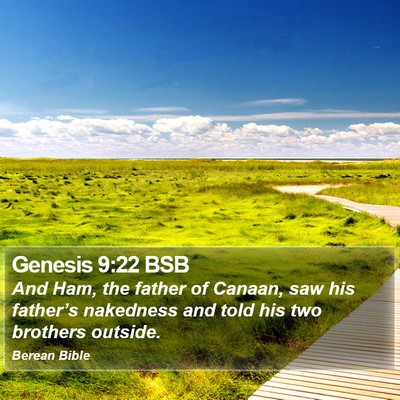Genesis 9:22 BSB Bible Verse Image