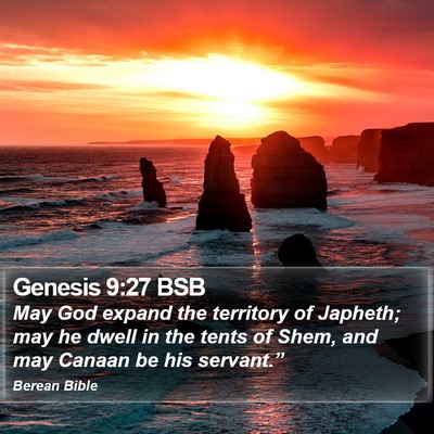 Genesis 9:27 BSB Bible Verse Image