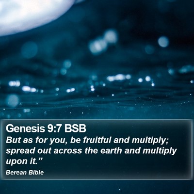 Genesis 9:7 BSB Bible Verse Image