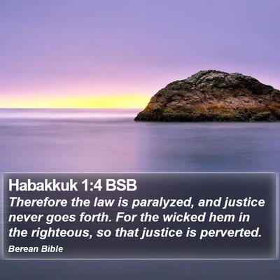 Habakkuk 1:4 BSB Bible Verse Image