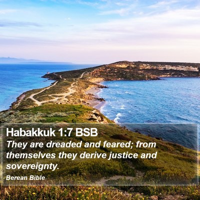 Habakkuk 1:7 BSB Bible Verse Image