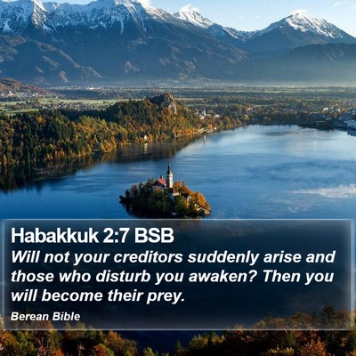 Habakkuk 2:7 BSB Bible Verse Image