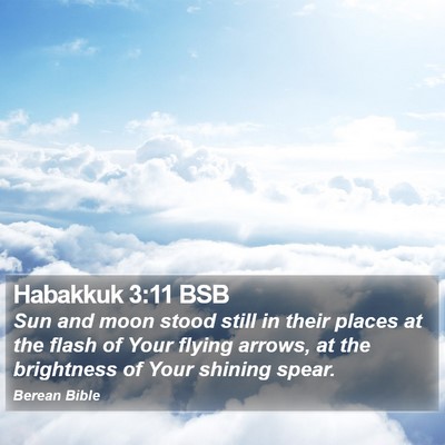 Habakkuk 3:11 BSB Bible Verse Image