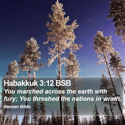 Habakkuk 3:12 BSB Bible Verse Image