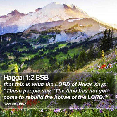 Haggai 1:2 BSB Bible Verse Image