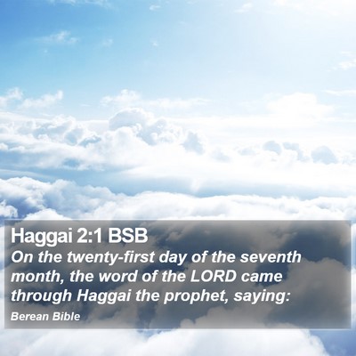 Haggai 2:1 BSB Bible Verse Image