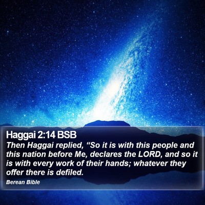Haggai 2:14 BSB Bible Verse Image