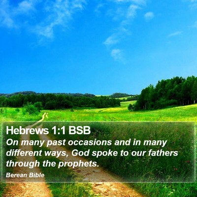 Hebrews 1:1 BSB Bible Verse Image