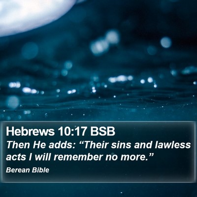 Hebrews 10:17 BSB Bible Verse Image