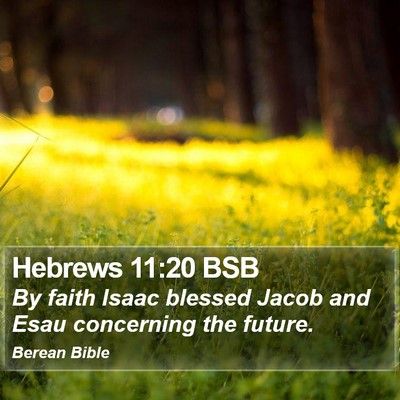 Hebrews 11:20 BSB Bible Verse Image