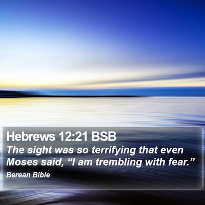 Hebrews 12:21 BSB Bible Verse Image