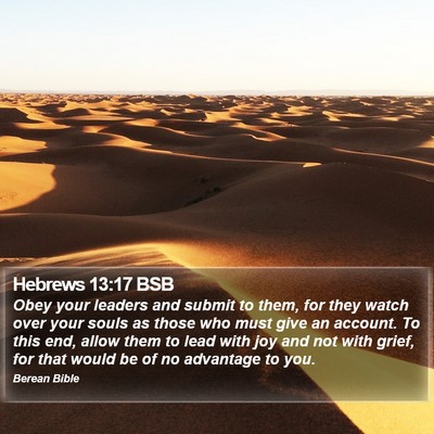 Hebrews 13:17 BSB Bible Verse Image