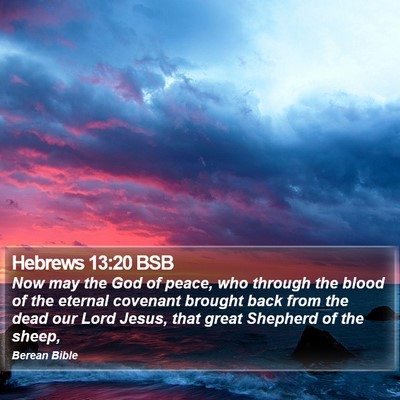 Hebrews 13:20 BSB Bible Verse Image