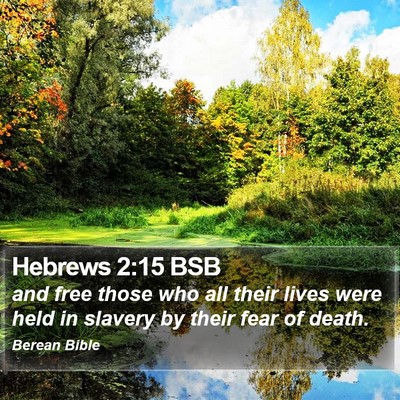 Hebrews 2:15 BSB Bible Verse Image
