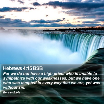Hebrews 4:15 BSB Bible Verse Image