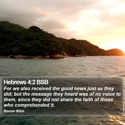 Hebrews 4:2 BSB Bible Verse Image