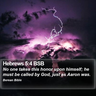Hebrews 5:4 BSB Bible Verse Image