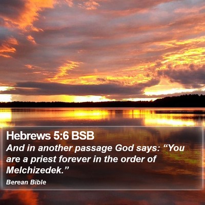 Hebrews 5:6 BSB Bible Verse Image