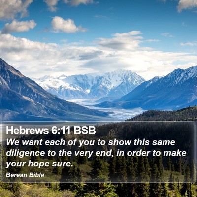 Hebrews 6:11 BSB Bible Verse Image