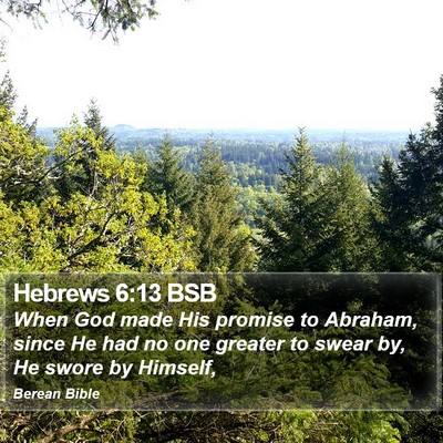 Hebrews 6:13 BSB Bible Verse Image