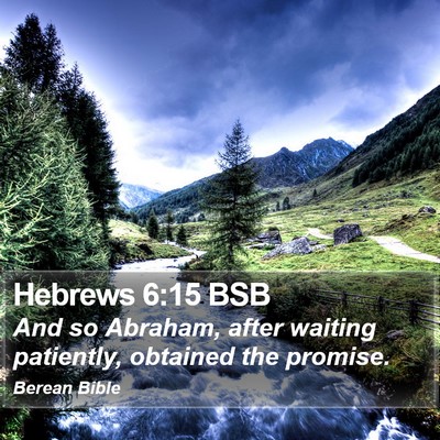 Hebrews 6:15 BSB Bible Verse Image