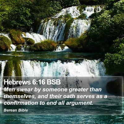 Hebrews 6:16 BSB Bible Verse Image