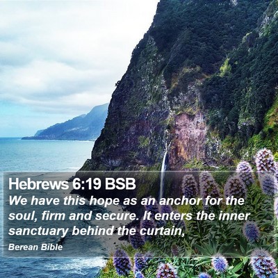 Hebrews 6:19 BSB Bible Verse Image