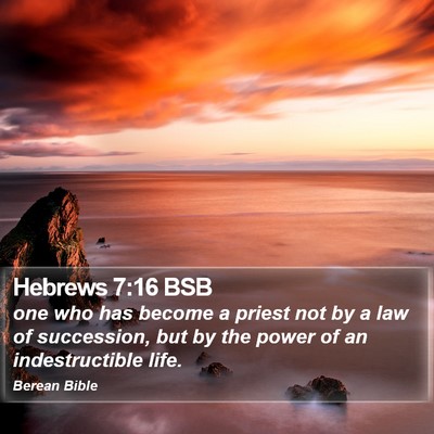 Hebrews 7:16 BSB Bible Verse Image