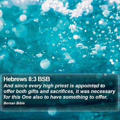 Hebrews 8:3 BSB Bible Verse Image