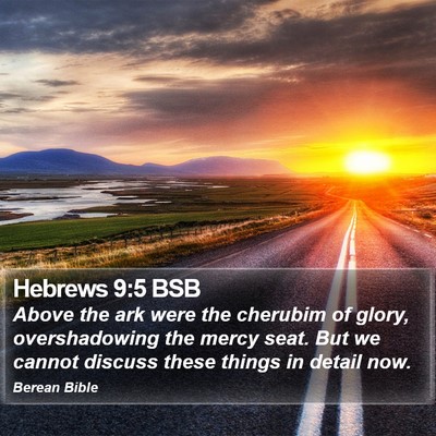Hebrews 9:5 BSB Bible Verse Image