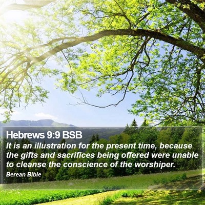 Hebrews 9:9 BSB Bible Verse Image