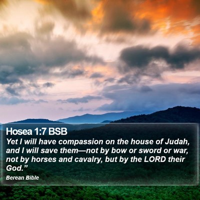 Hosea 1:7 BSB Bible Verse Image