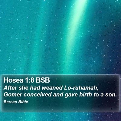 Hosea 1:8 BSB Bible Verse Image