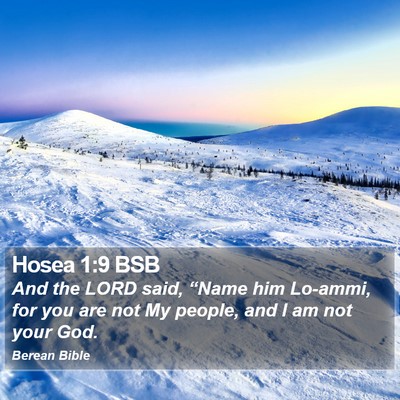 Hosea 1:9 BSB Bible Verse Image