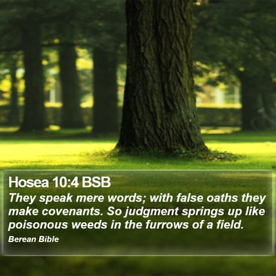 Hosea 10:4 BSB Bible Verse Image