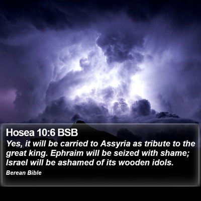 Hosea 10:6 BSB Bible Verse Image